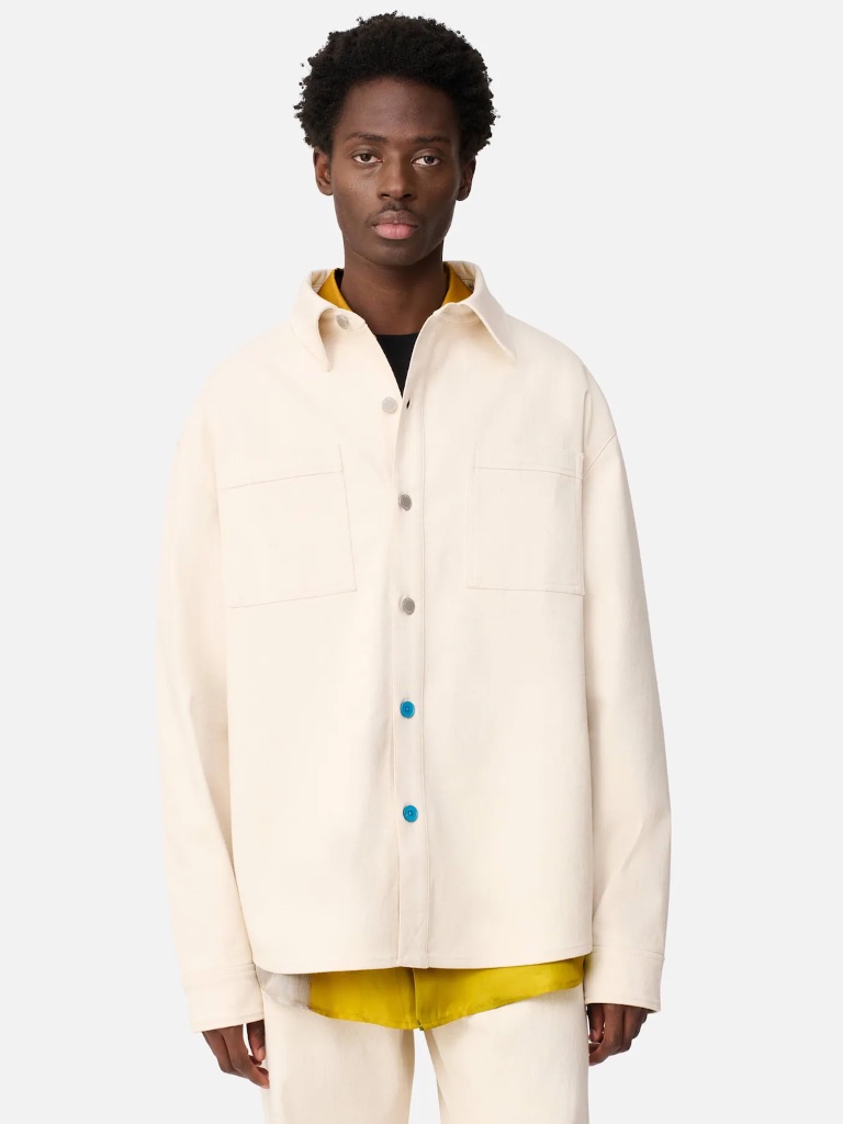 Axel Arigato X Alvin Armstrong Overshirt Ecru White Twill Size Xxl Nwt $310